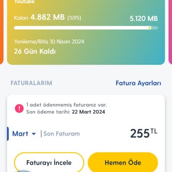Turkcell Hakkım Olan Youtube.com 5 GB Sınırsız Paketi Haksız İptal Ediyor