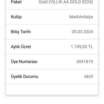 MACfit (Antalya) Üyelik İptali Süreci