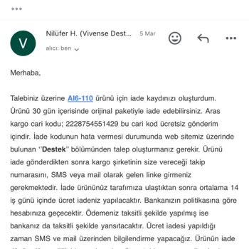 Satış Sonrası Hizmet Vivense