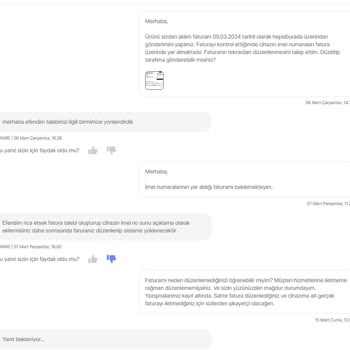 Hepsiburada Satıcıları Tarafından Hatalı Kesilen Faturalar