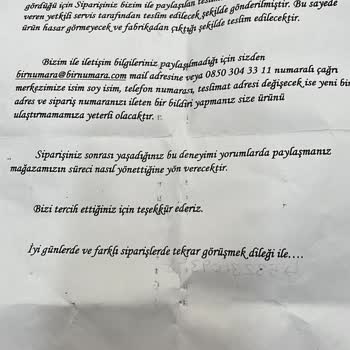 Trendyol'da Beklenen Ürünüm Gelmedi