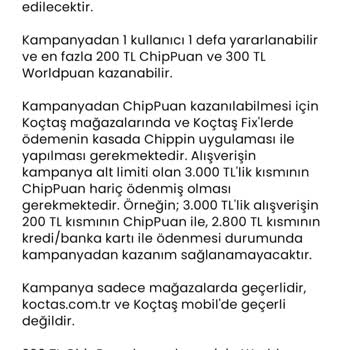 Chippin Hatalı Kampanya Bilgilendirmesi