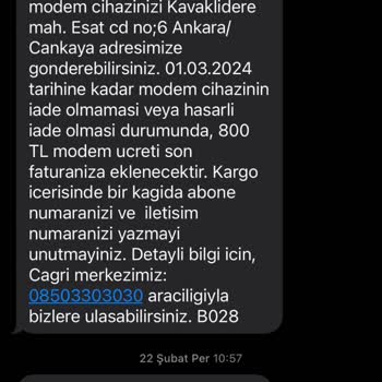 Millenicom Firması Modem Göndereceğiz Deyip Beni Mağdur Etti