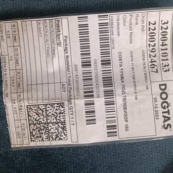 Doğtaş Kırık Ve Eksik Gelen TV Ünitesi