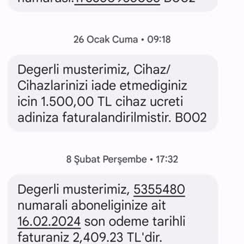 Millenicom İnternet Hizmeti İptal Sürecinde Yaşanan Sorunlar