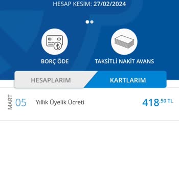 Denizbank Yıllık Kart Ücreti