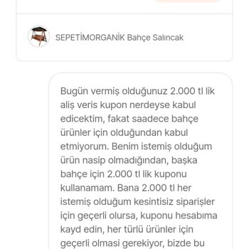 Evvel Cevap Halen Bahçe Salıncak