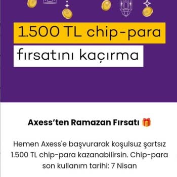 Akbank Axess 1500 TL Chip Para Aldatmacası