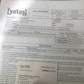 Enza Home Enza Teslimat Tarihi Geçmesine Rağmen Koltuğumu Teslim Etmedi.