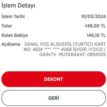 Gain Üyelik İptaline Rağmen Para Çekilmesi