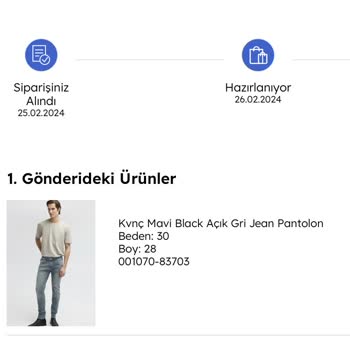 Mavi Sipariş Yirmi Gündür Teslim Edilmedi!