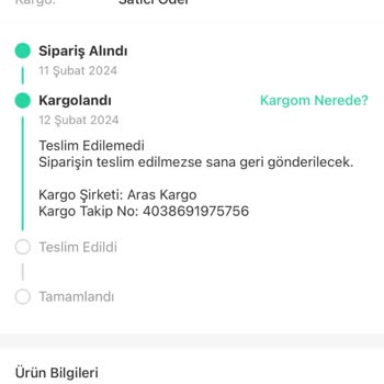 Aras Kargo Aras Kayıp Kargo