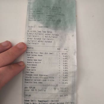 Pizza Hut Aliağa Eksik Ürün