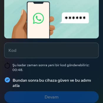 Facebook Kod Gelmiyor
