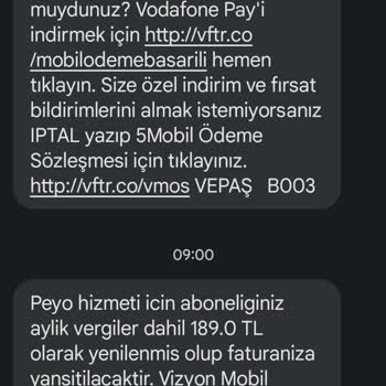Vodafone Haksız Kazanç Herkes Faturasını İncelesin