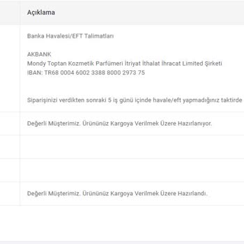 Mondy Shop Sipariş Alıp Ürün Göndermeyen Bir Yer