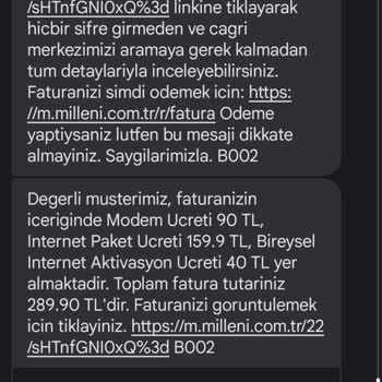 Millenicom Paket Ücretinin Haksız Artışı