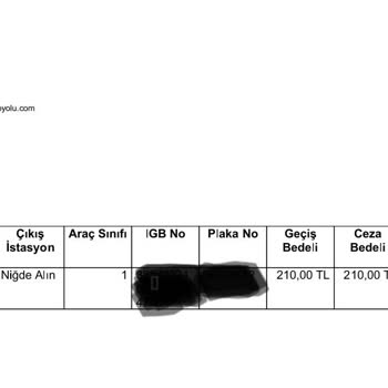 Ankara Niğde Otoyolu (Erg İnşaat) Ankara-Niğde Otoyolu Ödeme Çilesi