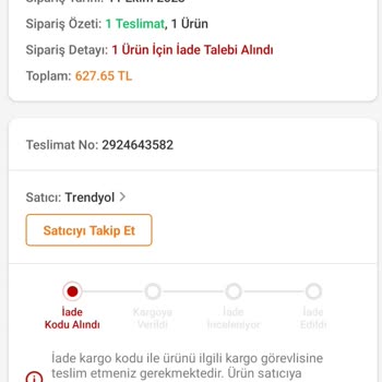 Trendyol Havit M9016 Pro Akıllı Saat İade Süreci Tamamlanmıyor.