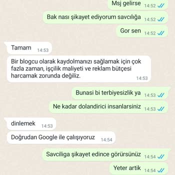 WhatsApp Rahatsız Edici Mesaj