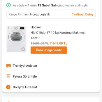 Hoover Kurutma Makinesi Müşteri Hizmetleri Ve Servis Sorunu