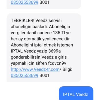 Türk Telekom Uygulaması Olan Veedz Şikayeti