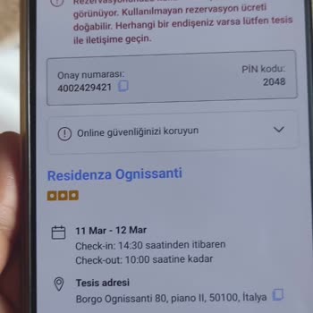 Booking Üzerinden Otel