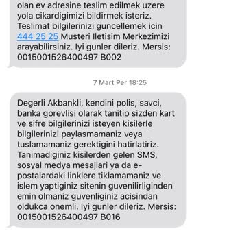 Akbank Kart Gönderim Sorunları