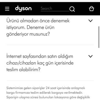 Dyson Sipariş Oluşturulmama Problemi