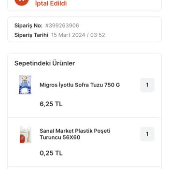 Migros Ürünlerimi Bekliyorum Lütfen