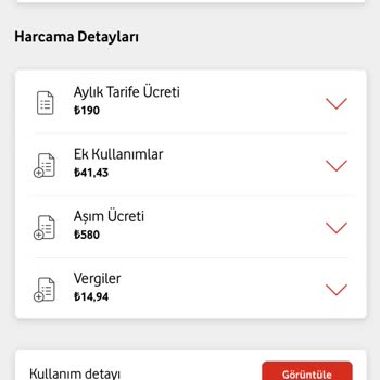 Vodafone Sebepsiz Yüksek Fatura