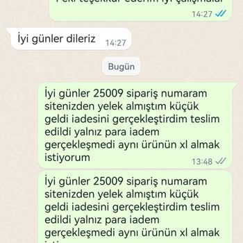 Damga Jeans Para İademi Gerçekleştirmiyorlar.