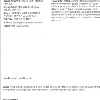 SEDAŞ Elektrik Dağıtım Hasar Tespit Kabul Etmiyor