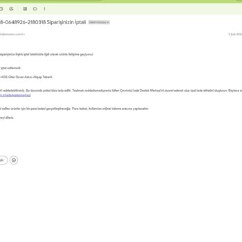 Amazon İadede Zorluk Çıkardı Ve İade Edemiyorum