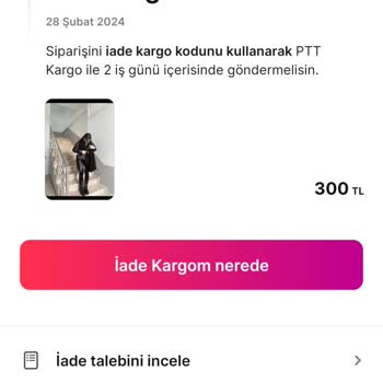 Gardrops İade Paramı İstiyorum