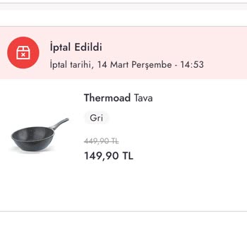 Boyner Siparişimi İptal Ediyor
