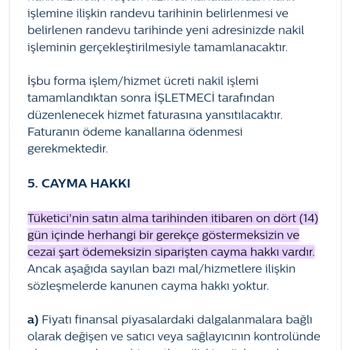 Türk Telekom Cayma Hakkımı Kullanmama İzin Vermiyor.