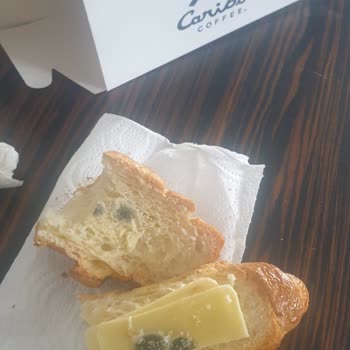 Ankara Gar Caribou Coffee Küflü Kruvasan Ve Kaşarsız Tost