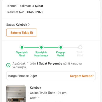 Kelebek Mobilya Teslimat Yapılmıyor Ve Muhatap Yok