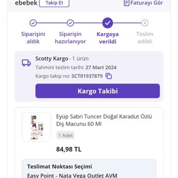 Scotty Firması Teslimat Yapmıyor