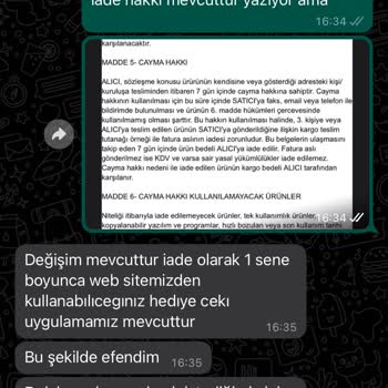 Minetan Butik Ücret İadesi Yapmıyor