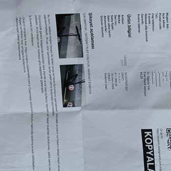 Onvo Servis Merkezi Garanti Kapsamındaki Scooterımı Tamir Etmeyi Redde