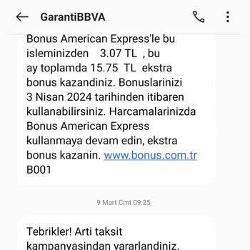 Garanti Bonus Artı Taksit Sorunsalı