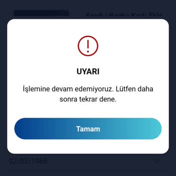 Paycell İşlemine Devam Edemiyoruz. Lütfen Daha Sonra Tekrar Dene.