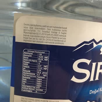 Bisu Sırma Su Düşük PH