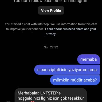 Lntstep İademi Yapmıyor