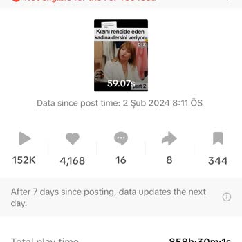 TikTok Akışa Uygun Değil