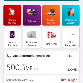 Vodafone Aşım Yapılmadan Aşım Yapıldı Denilerek Paket Yüklenmesi