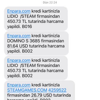 Enpara Kredi Kartımdan Bilgim Dahilinde Olmadan Para Çekimleri Oldu