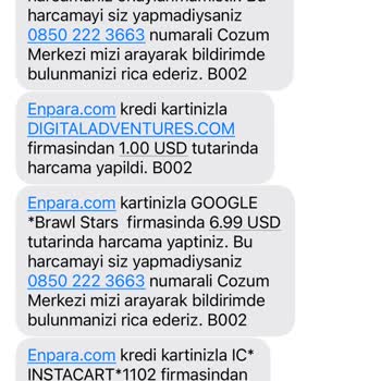 Enpara Kredi Kartımdan Bilgim Dahilinde Olmadan Para Çekimleri Oldu